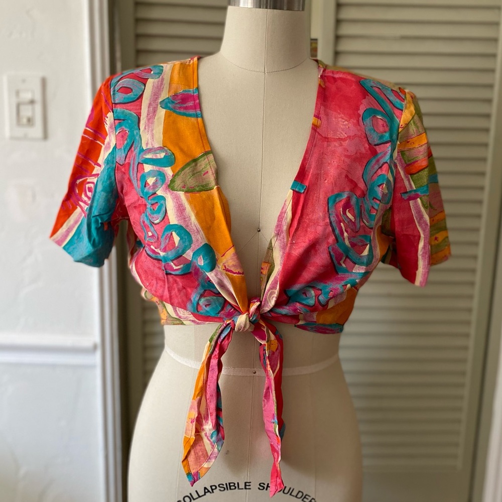 Vintage 90s Wrap Top by Rabbit Rabbit Rabbit (Petite 12)